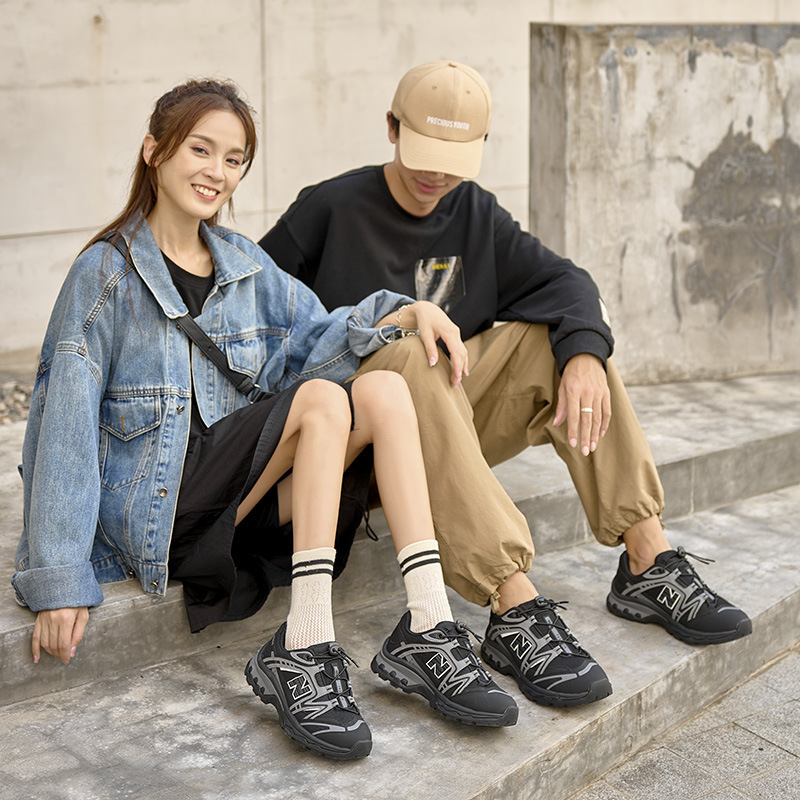 Spring New Balance Cool Running Thick-Soled Outdoor Functional Mountaineering Hiking Shoes Running Casual Sports Shoes Retro Travel Shoes