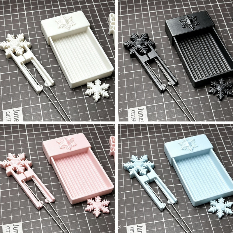 Effort-saving double-needle bead arranging tool set, snowflake bead arranging tool, cute and stylish, popular online, specially designed for beginners Effort-saving double-needle bead arranging tool set, snowflake bead arranging tool, cute and stylish, popular online, specially designed for beginners