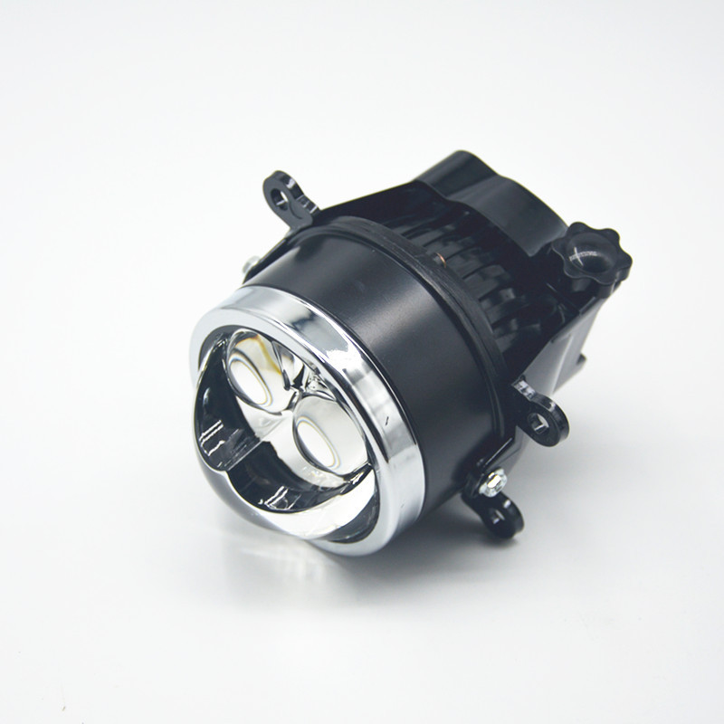 Aplicable a la lámpara de niebla LED del automóvil, lente de doble luz, ojo medio, luz corta y lejana, efecto láser directo doble 3 pulgadas impermeable