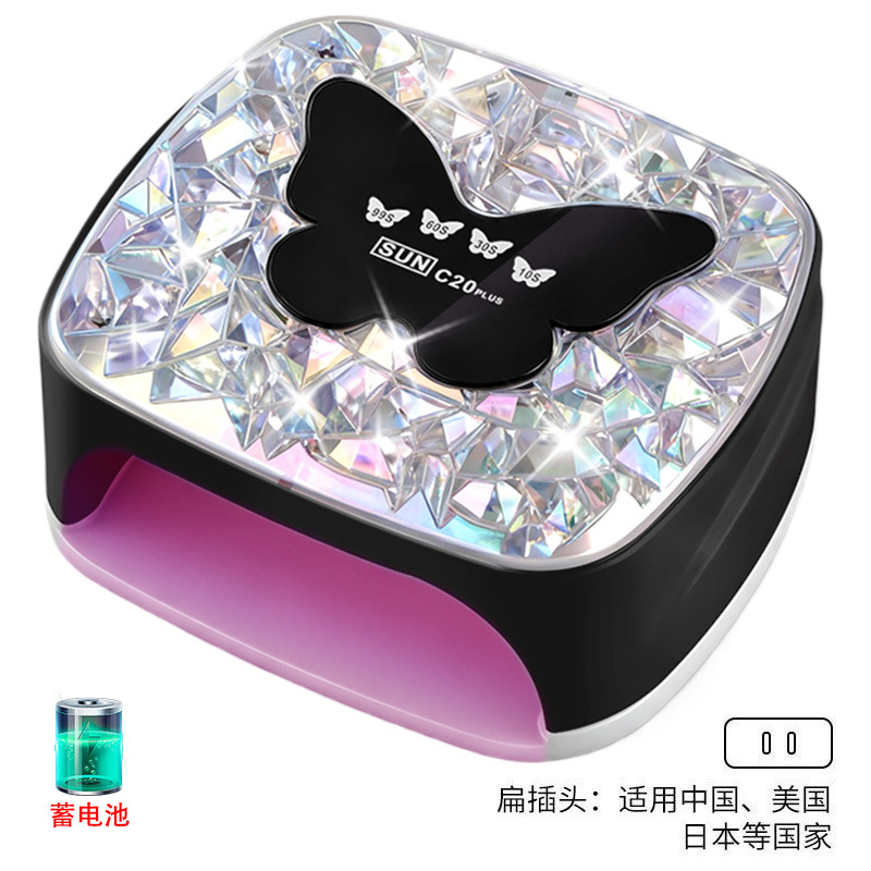 Lámpara de manicuras LED de almacenamiento de doble fuente de luz inteligente de manicuras para secar rápidamente 268W máquina de fototerapia de alta potencia transfronteriza