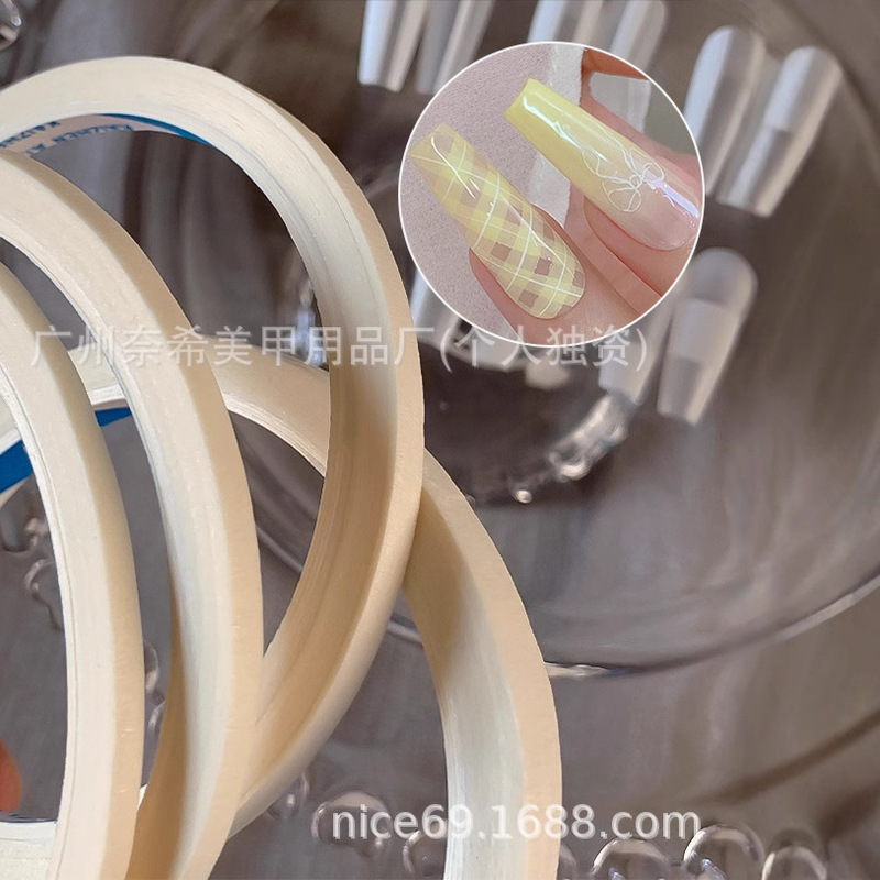 Nail Art French Stripe Tape Sticker Tool Adhesive Tape Pattern Creative Nail Polish Glue Style Isolation Tape