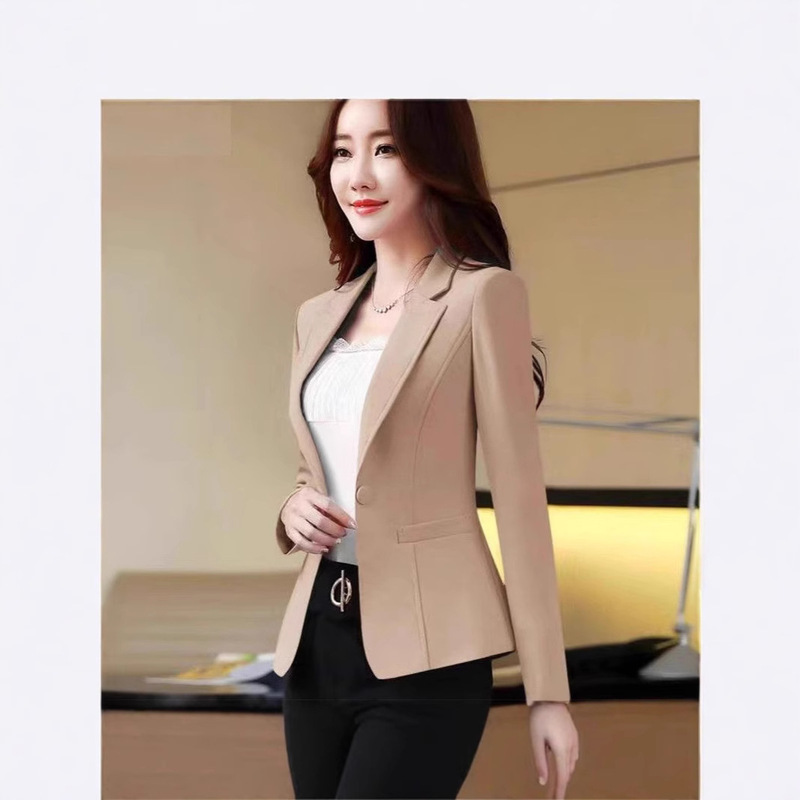Small Suit Jacket Women's Spring and Autumn Women's Suit Korean Style 2024 New Korean Style Casual Slim Fit Top Women