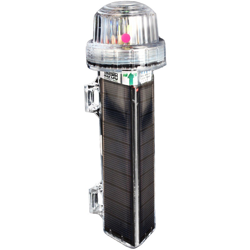 Luz de marca de red solar Luz de señal Marina construcción advertencia lámpara de flash red de pesca Luz de marca rojo Blanco verde Luz de tres colores