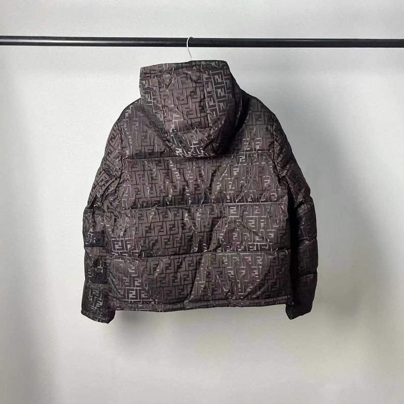 90白鸭绒双F印花连帽男士冬季羽绒服外套men feather witner coat|undefined