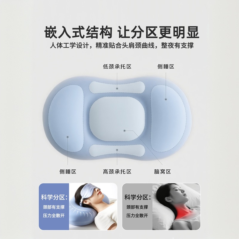 枕头护颈椎助睡眠记忆棉成人枕芯男女生专用一只装学生宿舍侧睡枕|undefined