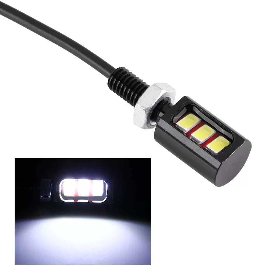 Автомобильный винтовой светильник для освещения номерного знака 5630 мотоцикл 3SMD Освещение номерного знака светодиодный фонарь для номерного знака Eagle Eye Light