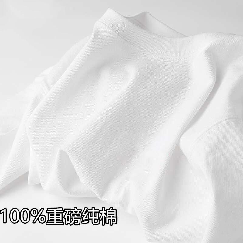 흰색 T-그림이없는 단색