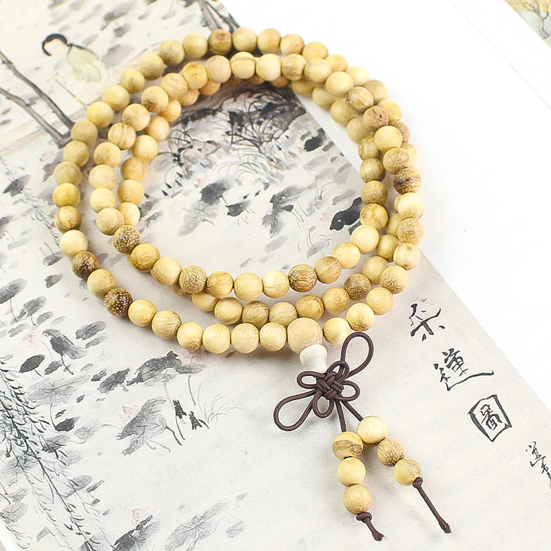 【향 첨가】 밀크 우드 6MM - 약 108알