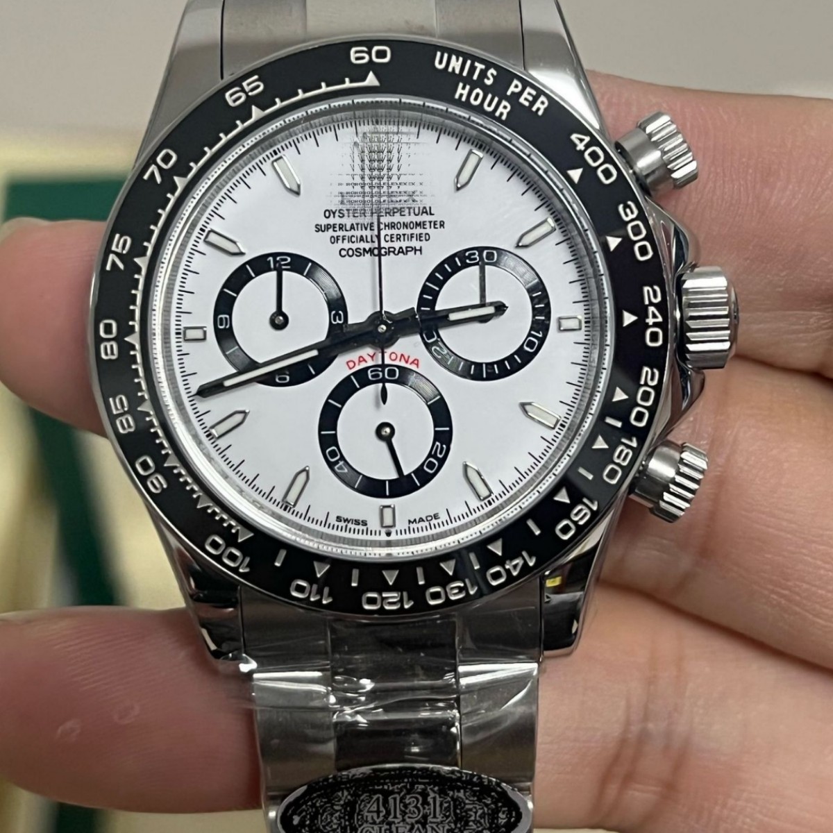Fábrica limpia nueva DiTona multifuncional Hielo Landi4131 Panda Di cronógrafo mecánico para hombres estación independiente