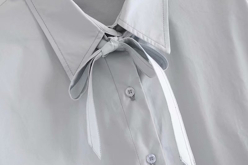 loose bow tie shirt  NSAM27858