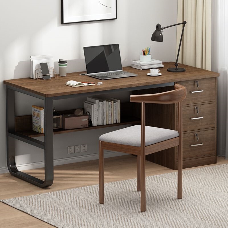 Desk for students, home use, writing and study desk, simple design, suitable for rental apartments, with drawers, office desk, bedroom desk, desktop computer desk Desk for students, home use, writing and study desk, simple design, suitable for rental apartments, with drawers, office desk, bedroom desk, desktop computer desk