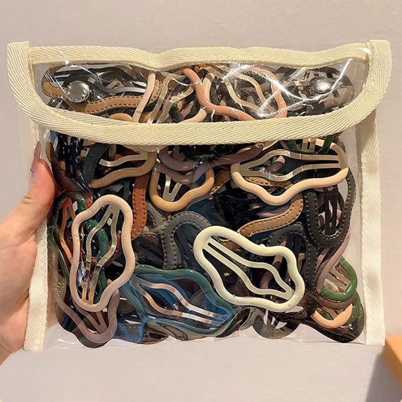 Nube de corteza coreana agujero bb clip detrás de la cabeza rotura pin de pelo 2024 nuevo frente lateral clip de mar de acero