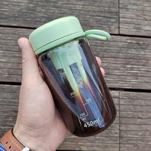 New coffee cold extraction cup cold bubble anti-scalding food grade pear flower casual fruit tea scented tea direct drink cup tea separation Cup