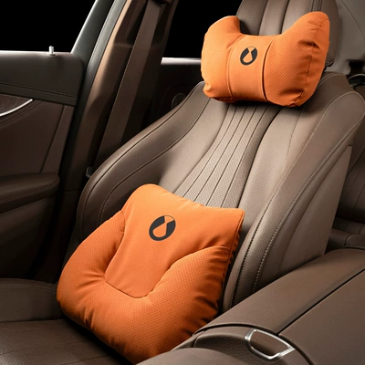 Neck Pillow, Seat Cushion, Headrest - horn-style-love-horse-orange-tengtou-pillow-waist-support-each