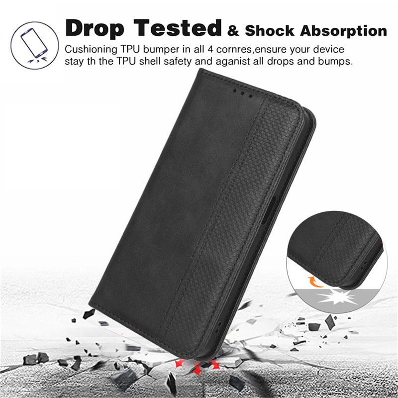 Retro Magnetic Wallet Flip Case For Xreal Beam Pro Protective_voghion.com