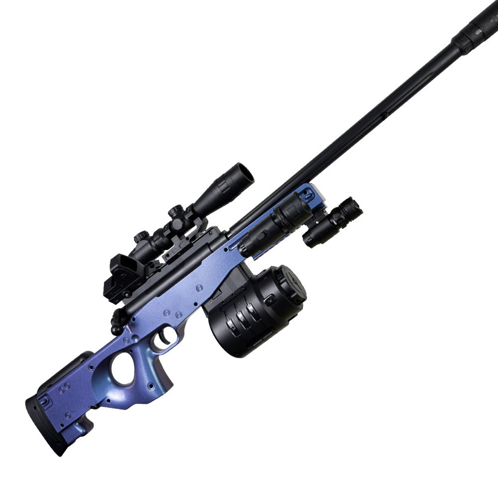 AWM pistola de francotirador pistola de juguete eléctrica manual eléctrica de doble modo visor láser juguetes para niños