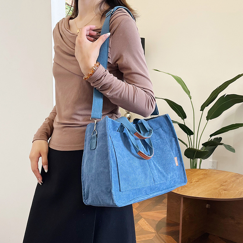 Bolso para mujeres 2022 nuevo estilo coreano de gran capacidad bolso de lona de bolsillo de bolso de hombro para estudiantes bolso de mano moda