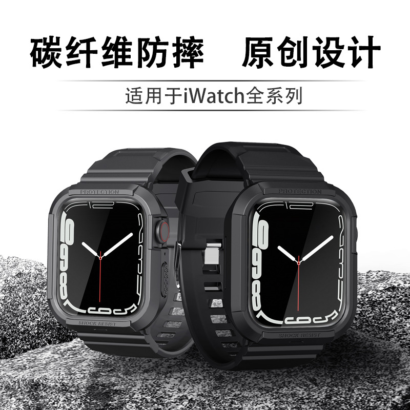 Ultra for iwatch strap Apple all-in-one TPU anti-fall applewatch Apple watch strap