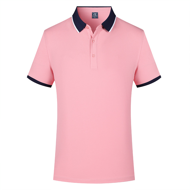 Nuevo negocio 7A antibacteriano sensación fría de hombre manga corta con collar camiseta polo personalizada sensación de alto nivel
