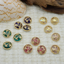 富星光钮扣 树脂服饰辅料旗袍扣文艺复古风圆形凹凸面纽扣批发