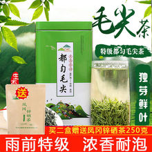 2023新茶贵州黔茶都匀毛尖茶叶特级嫩芽炒青绿茶散装雨前茶250克