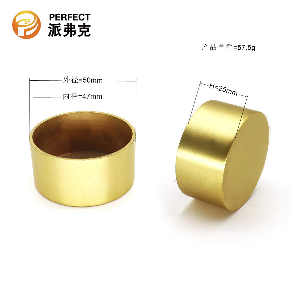 뒤 표지 슬리브 직경 * 높이 * 두께 = 50*25*1.5mm