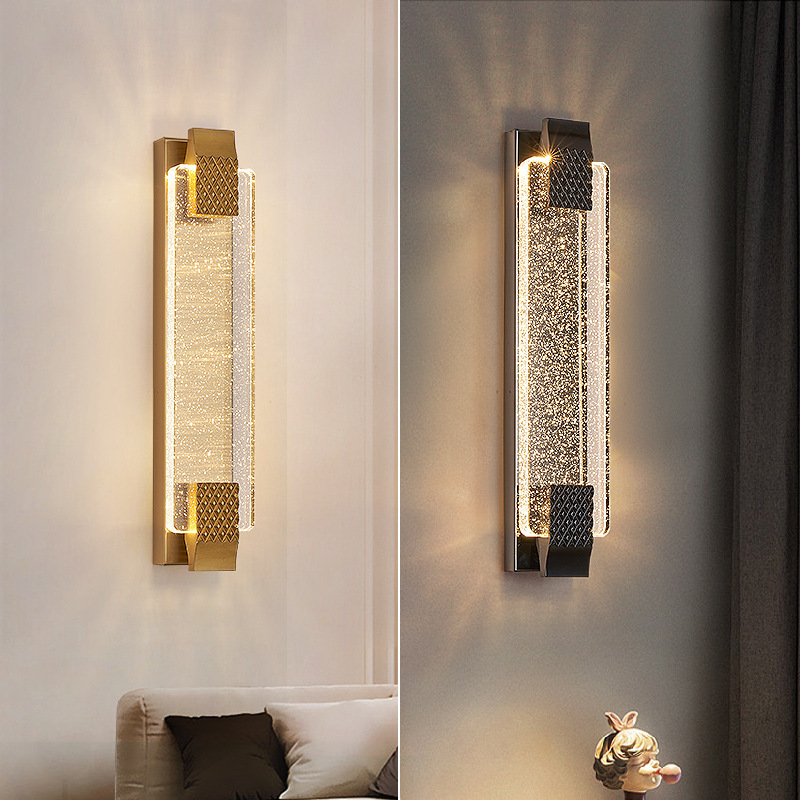 Decoración minimalista pasillo decoración lámpara de cabecera luz pared de fondo lámpara de cama lujosa lámpara de pared escalera dormitorio fondo sala de estar detrás