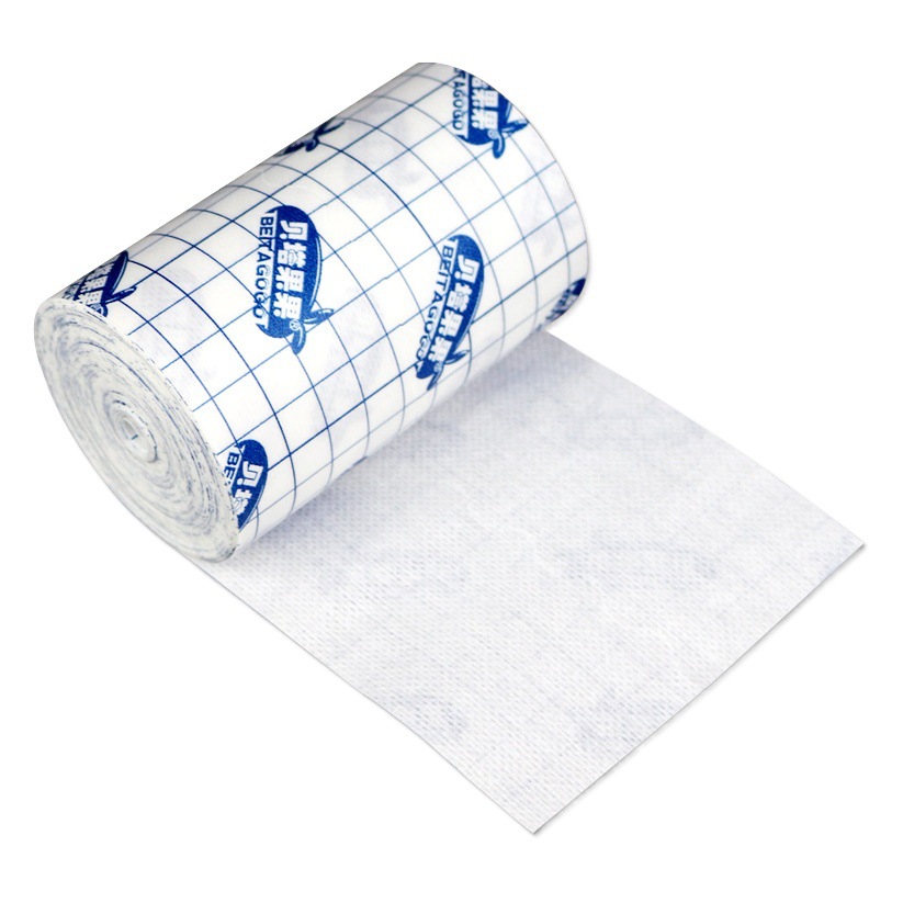 Cinta adhesiva médica de tela no tejida pegatinas de apósito transpirable a prueba de alergias ombligo yeso en blanco Sanjiu tres veces parche de tela