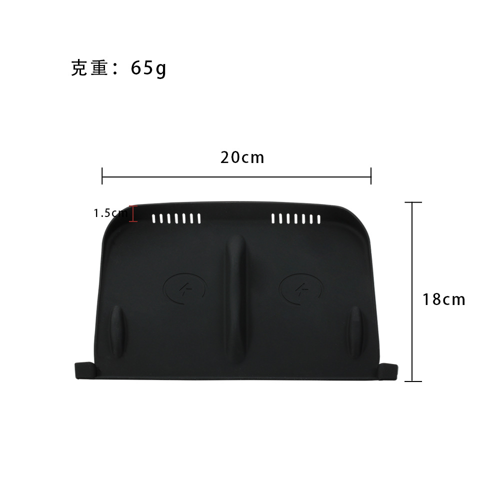 テスラモデルY/3中央制御ワイヤレス充電シリコンパッド滑り止め防塵パッド保護カバー改造に適しています。