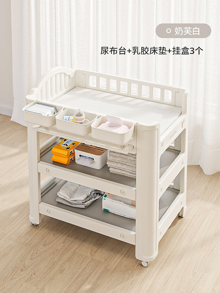 Babyviva pañales para bebés mesa de cuidado de toque para bebés cama de baño móvil para recién nacidos image 14