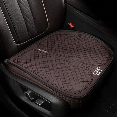 Universal Three-Piece Anti-Slip Breathable Cushion: Seat cushion, seat cover - front-seat-cushion-2-pack-premium-coffee