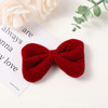 Sponge hairgrip with bow, bangs, universal cute accessory, flower decoration