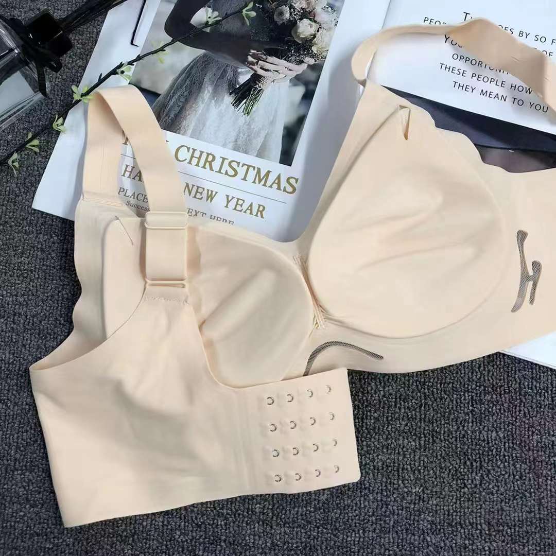 Nueva taza de látex sin marcas de alta calidad, chaleco de dama sin anillo de acero, bra de yoga, ropa interior deportiva, mujer al por mayor