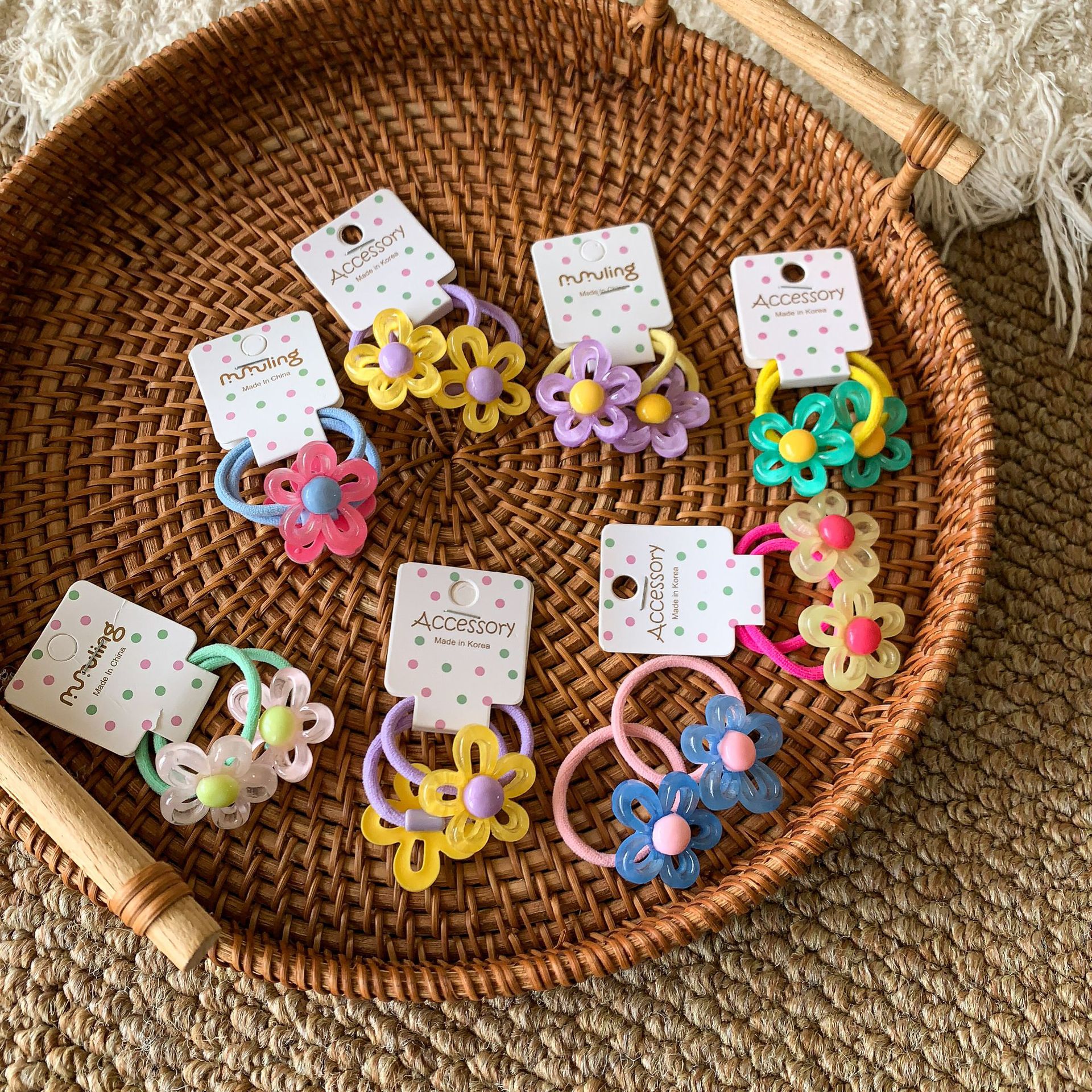 Sugar Pear ropa infantil flores de cabello para niñas 2026 nuevo dulce cabello para niños bebés accesorios para el cabello para niñas joyas para el cabello