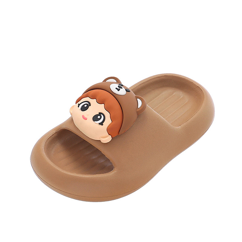 Niños zapatillas EVA para niños verano bebé antideslizante niñas suela suave duradera interior lindas zapatillas hermano mayor