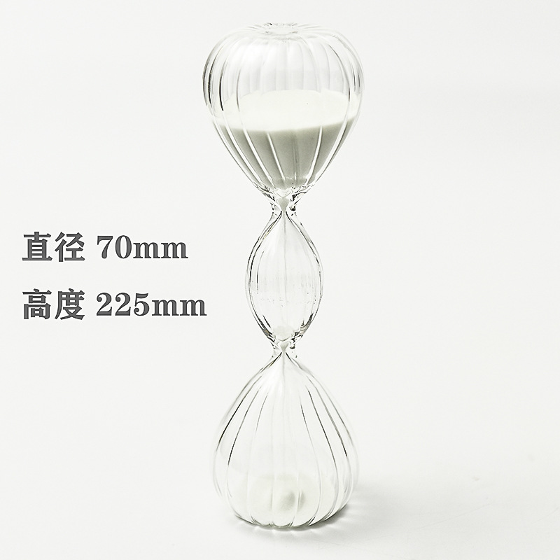 Creativo de cristal reloj de arena de tres capas rayas reloj de arena temporizador personalidad Nordic decoración del hogar fábrica al por mayor