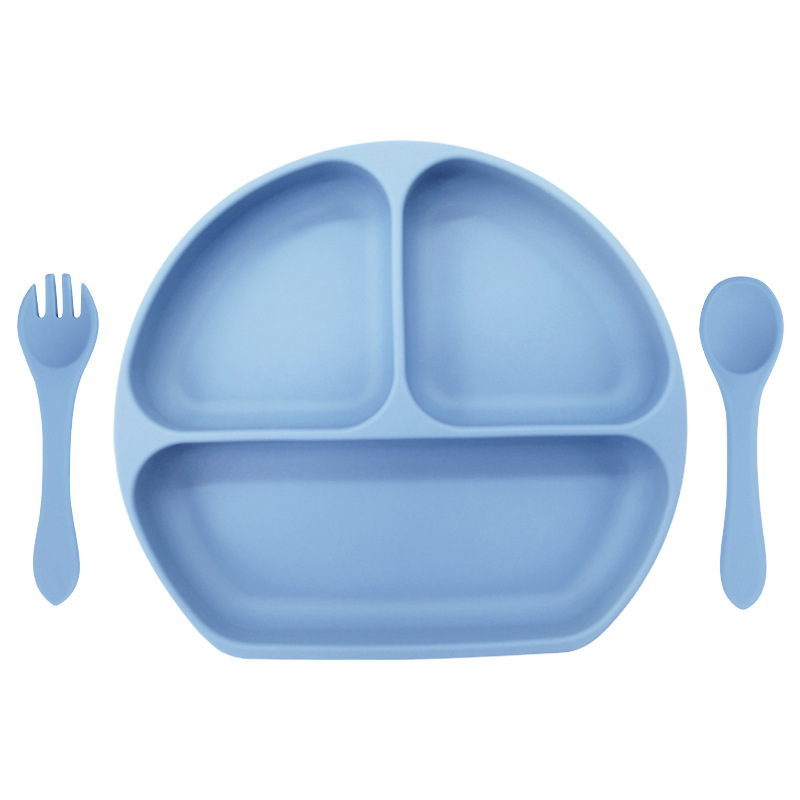 라이트 퍼플 (웃는 얼굴 판 실리콘 포크 스푼 380g)