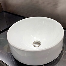 科台上盆K-14800T-0乔司圆形家用面盆洗手盆陶瓷洗脸盆龙头台盘