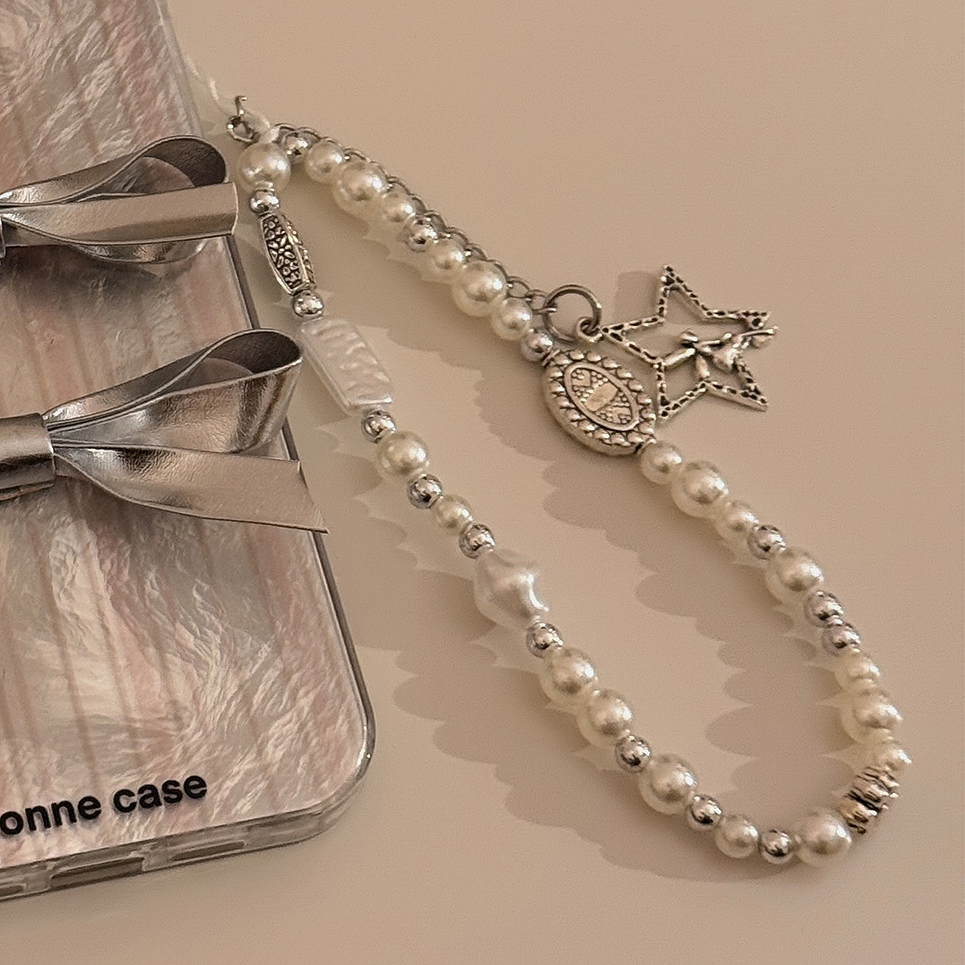 Cadena de color cordón de la carcasa del teléfono móvil adecuado para correa de muñeca portátil Apple/Huawei colgante de dopamina ins personalizado