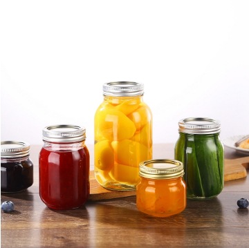 密封罐加厚大口耐热果酱瓶梅森罐家用真空罐头瓶玻璃瓶蜂蜜瓶带盖