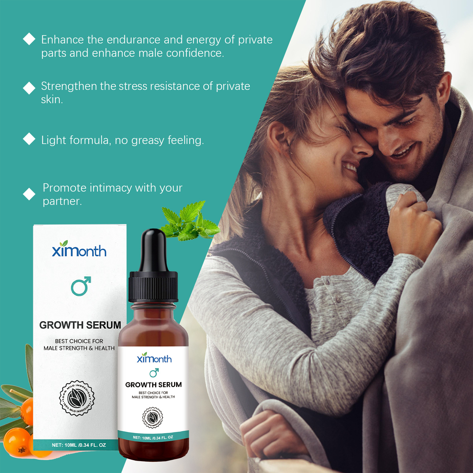 Örtbaserat massageserum för män kroppsvård styrka och hälsa_voghion.com