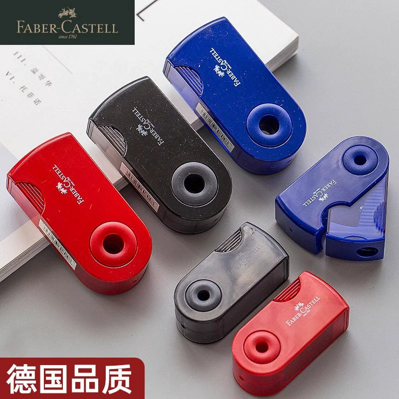 Точилка Faber-Castell 1827 ручная 1–2 отверстия чёрная