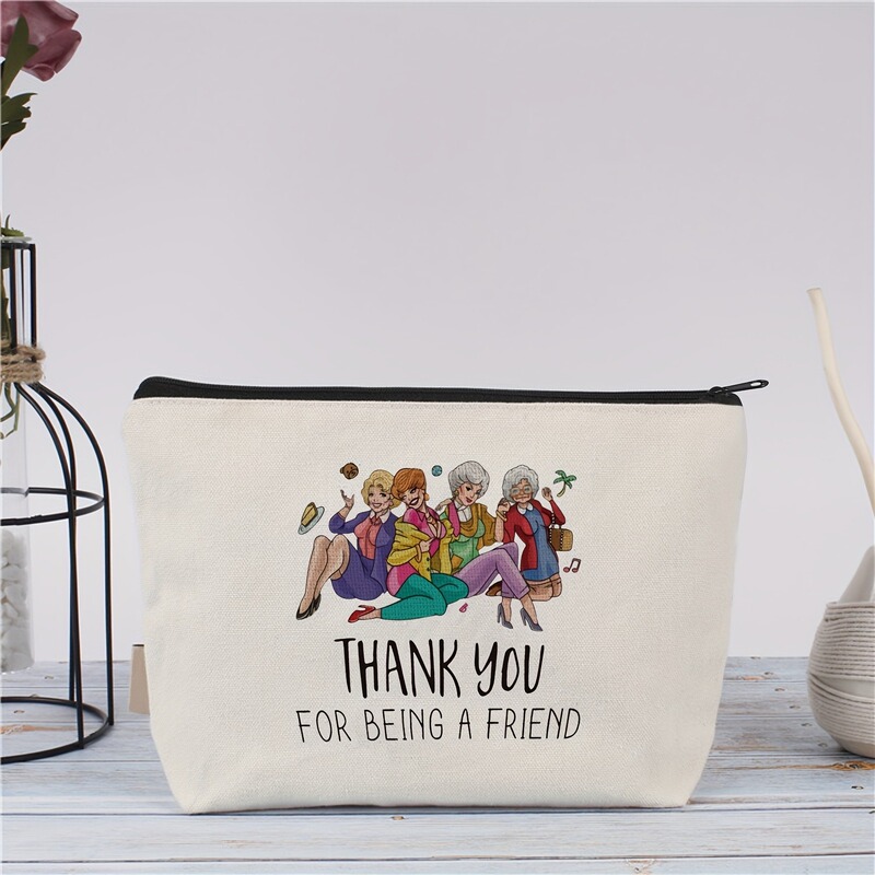 Golden Inspiration Makeup Bag Golden Tv Show Fan Gifts for Women Travel Toiletry Golden Inspiration Makeup Bag Golden Tv Show Fan Gifts for Women Travel Toiletry
