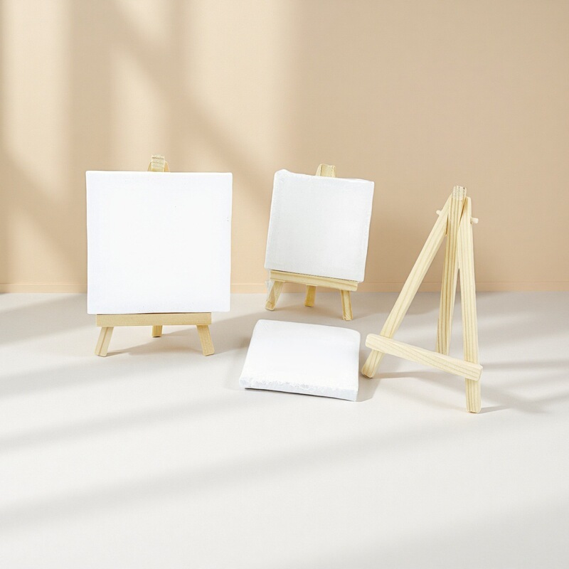 スポット卸売ミニ小さな額縁イーゼル組み合わせ diy アクリルペイント絵画子供のアート小さな絵画ボード額縁|undefined