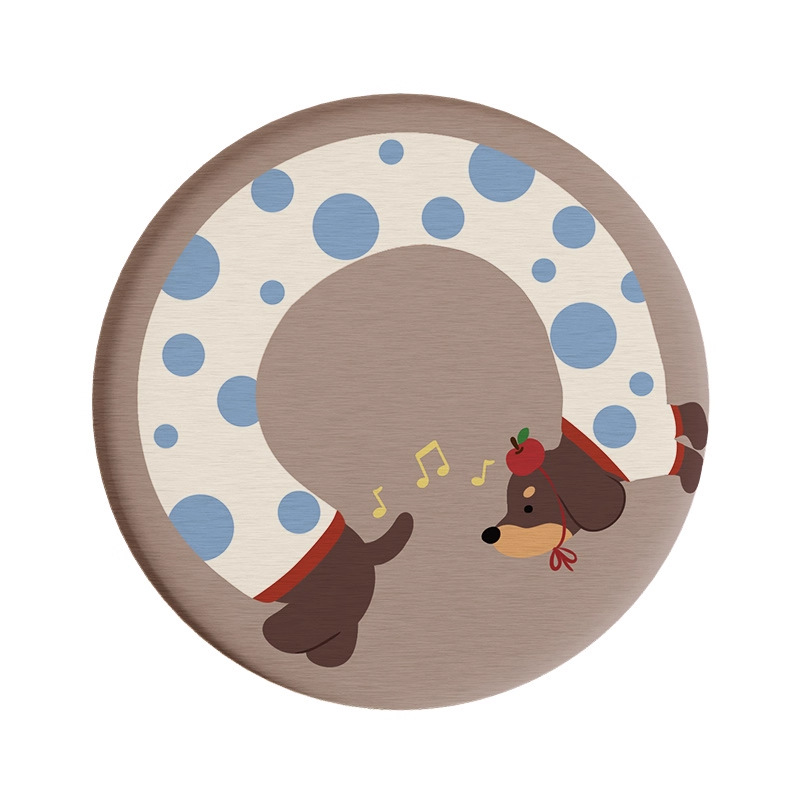 Posavasos de café de oficina de dibujos animados, posavasos de escritorio, posavasos de agua redondos, almohadillas absorbentes de agua de barro de diatomeas, encimera de secado rápido