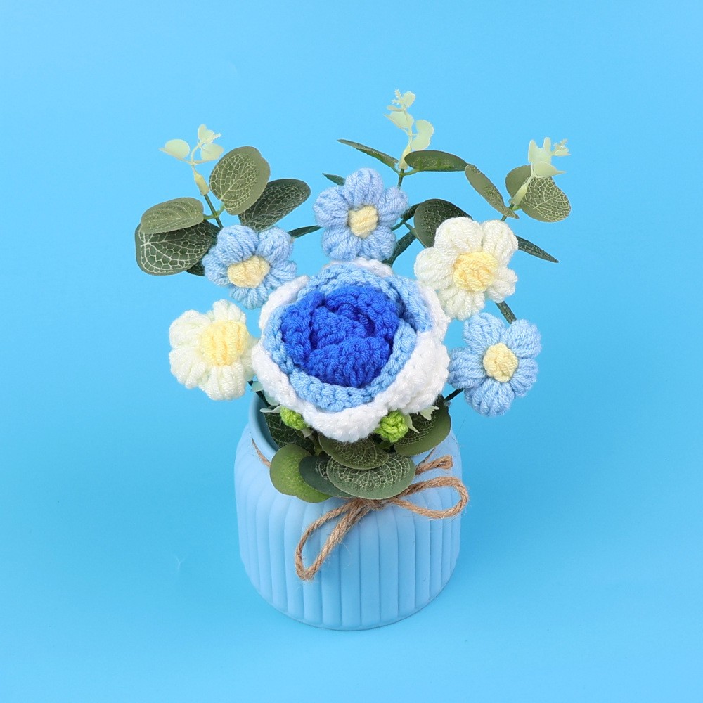 Colección de flores - decoración de mesa de rosa azul gradiente