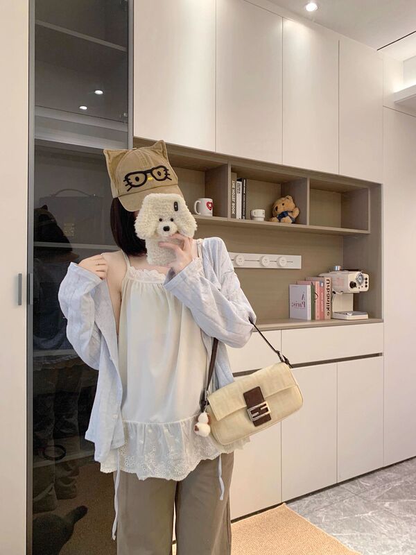 蕾丝吊带背心女夏季设计感小众内搭打底绝美外穿无袖上衣小衫秋季|undefined