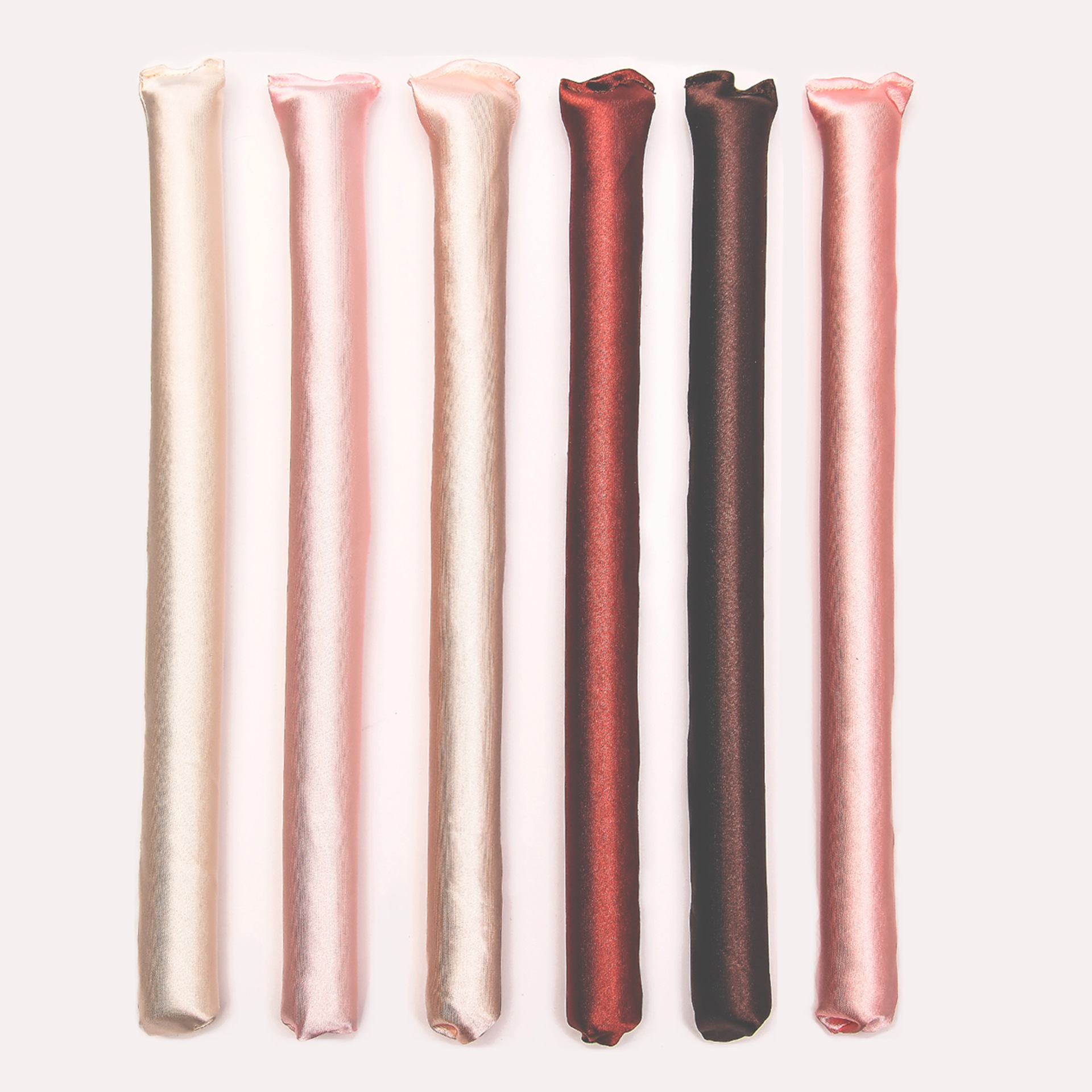 Rizador sin calor estilo amazon, set de 6 piezas de goma de 25 cm para ondas naturales