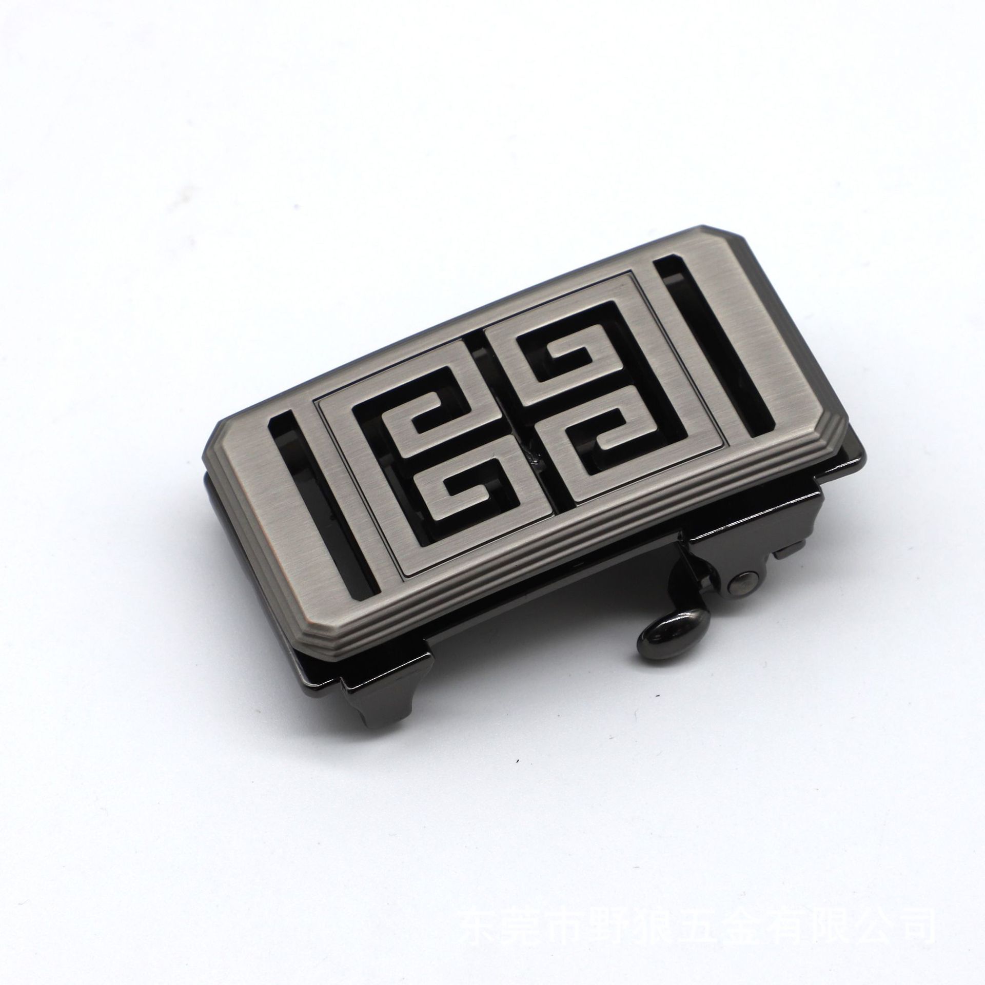 Fábrica de aleación sin dientes automático abrazadera de cinturón interna se puede personalizar con láser LOGO hombre cinturón abrazadera