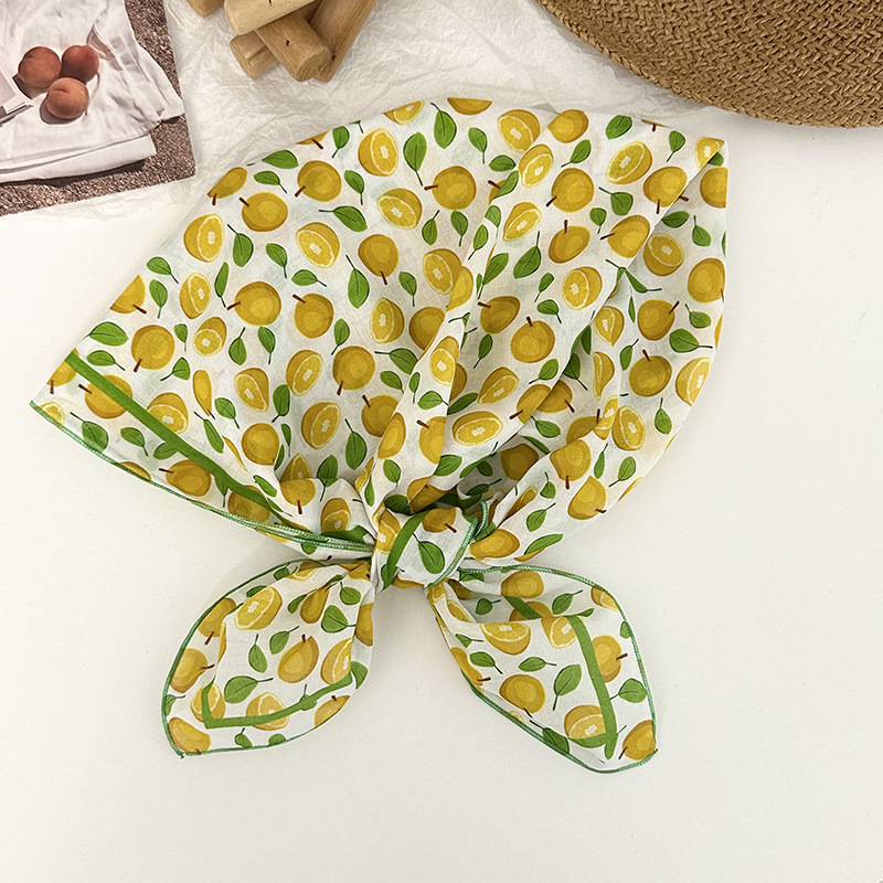 Una toalla de seda de algodón cuello pequeña toalla cuadrada de alta calidad nueva toalla de punto de onda universal correa de pelo protector de cuello pequeño chal